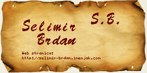 Selimir Brdan vizit kartica